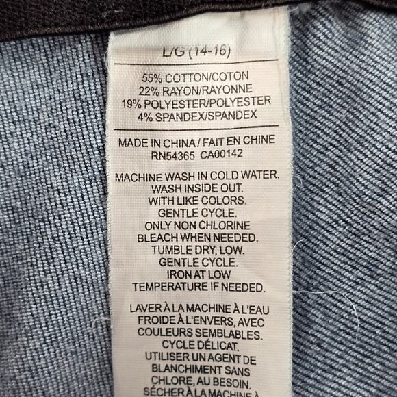 Nygard Blue Pullon Stretch Skinny Taper Denim Jeans Bottoms Pants Large 14 16 - Picture 7 of 7